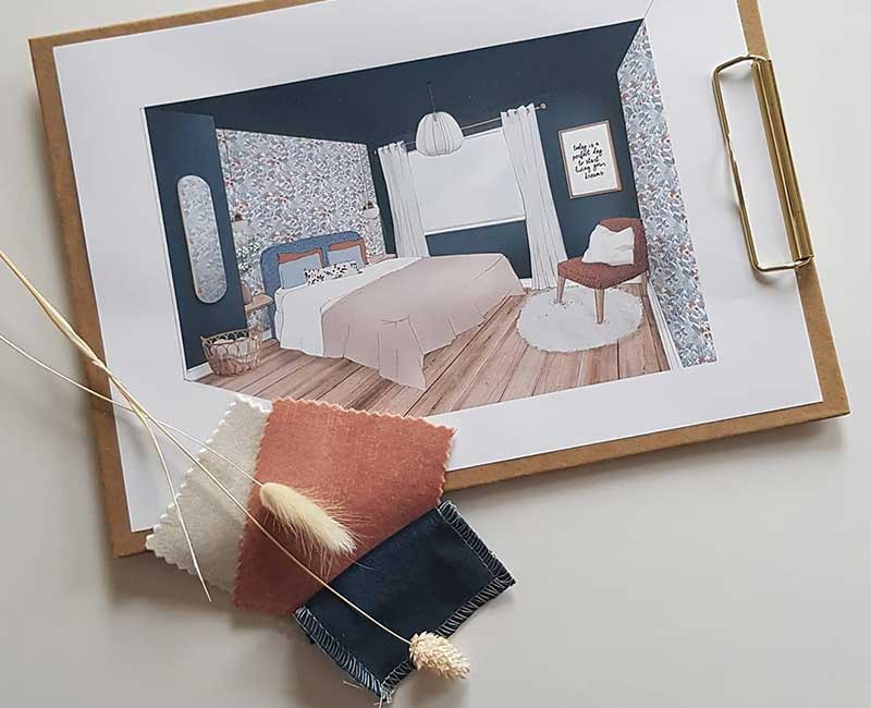 Architecture et décoration d'intérieur la chambre de jessica